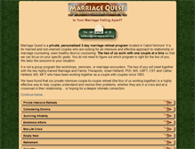 Tablet Screenshot of marriagequest.org